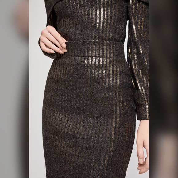 BCBG Metallic stripe top with skirt - Picture 5 of 5